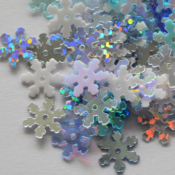10mm Snowflake Mix 50 grams
