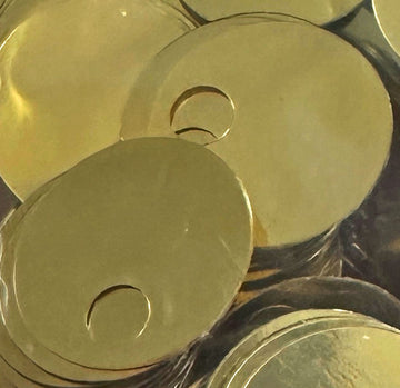 20mm Large Hole Paillette Metallic Gold 1000 count