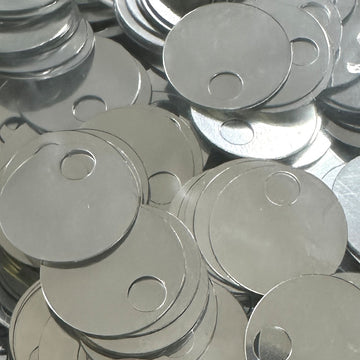 20mm Large Hole Paillette Metallic Silver 1000 count