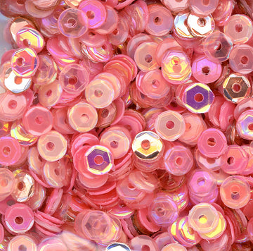 4mm Slightly Cupped Blushing Bride Sequin blend 100 grams