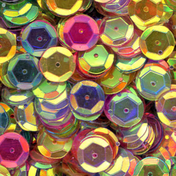 10mm Slightly Cupped Crystal Iris Mix