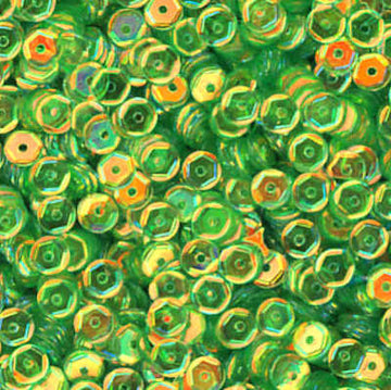 5mm Slightly Cupped Crystal Iris Sour Apple 100 grams