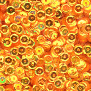 5mm Slightly Cupped Crystal Iris Sunglow