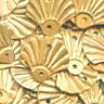12mm Shell Satin Gold