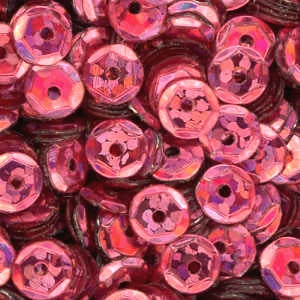 5mm Slightly Cupped Hologram Adobe Rose