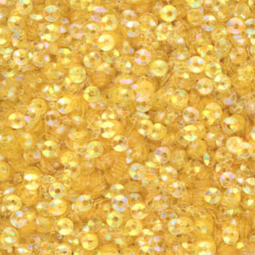 3mm Fully Cupped Iridescent Lemon Yellow 100 Grams