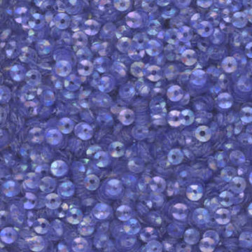 3mm Fully Cupped Iridescent Medium Blue