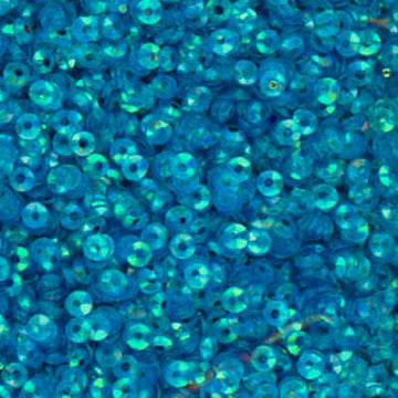 3mm Fully Cupped Iridescent Dk Ocean Blue Green 100 Grams