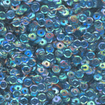 4mm Slightly Cupped Iridescent Wild Peacock 50 Grams