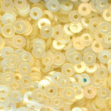 4mm Flat Satin Pale Yellow 100 Grams