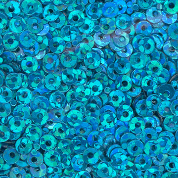 3mm Flat Hologram Turquoise