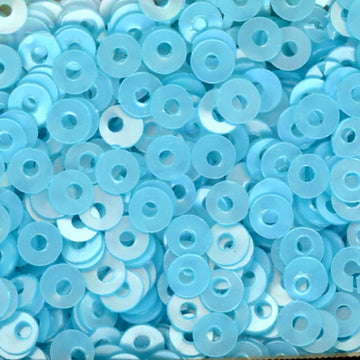 4mm Flat Satin Lt. Ocean Blue Green 50 Grams