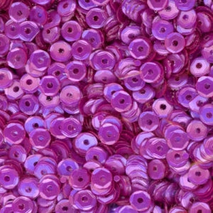 4mm Slightly Cupped Satin Orchid