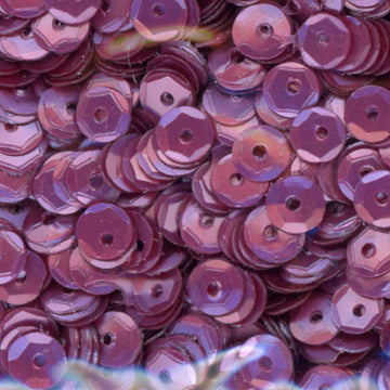 4mm Slightly Cupped Satin Dark Mauve