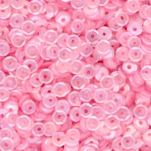 4mm Slightly Cupped Satin Light Pink 100 Grams