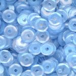 4mm Slightly Cupped Satin Light Powder Blue 100 Grams