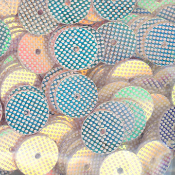 8mm Flat Crystal w White Dot