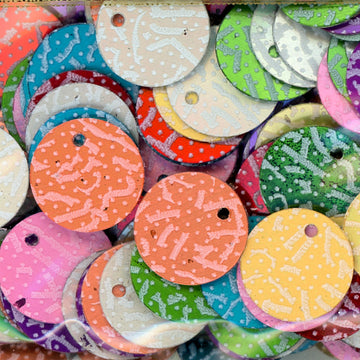 10mm Paillette Confetti Print Mix