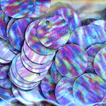 10mm Paillette Purple Galaxy Print