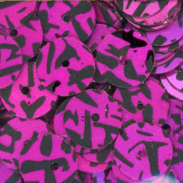 8mm flat hologram animal print orchid