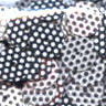 8mm flat Black/White dots Mix