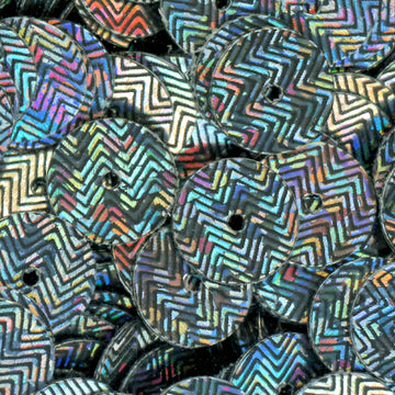 8mm flat hologram Vertigo print silver