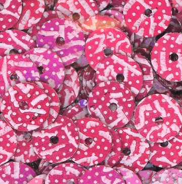 6mm flat Red Confetti Print