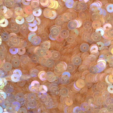 3mm Flat Iridescent Ivory Peach