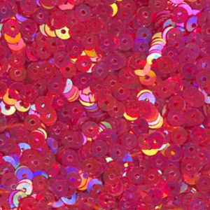 3mm Flat Iridescent Red
