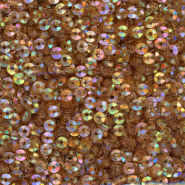 3mm Fully Cupped Iridescent Dark Brown
