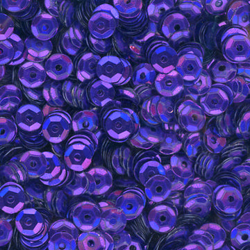 5mm Slightly Cupped Metallic Purple