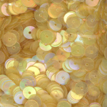 6mm Flat Iridescent Lt Lemon Yellow