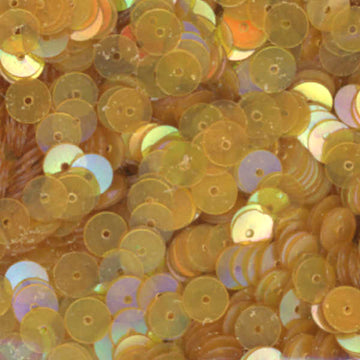 6mm Flat Iridescent Golden Yellow
