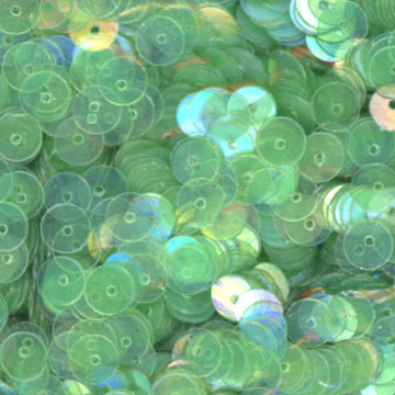 6mm Flat Iridescent Lt. Leaf Green