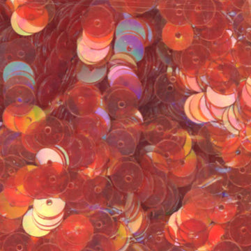 6mm Flat Iridescent Burnt Orange
