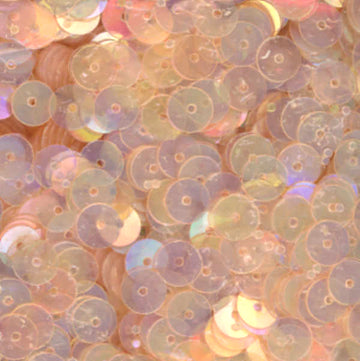 6mm Flat Iridescent Flesh Pink