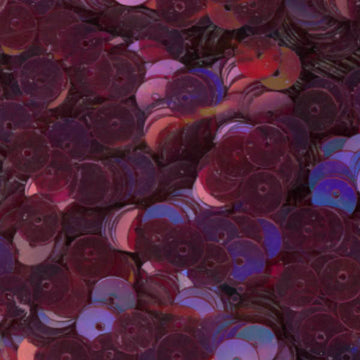 6mm Flat Iridescent Dark Fuschia