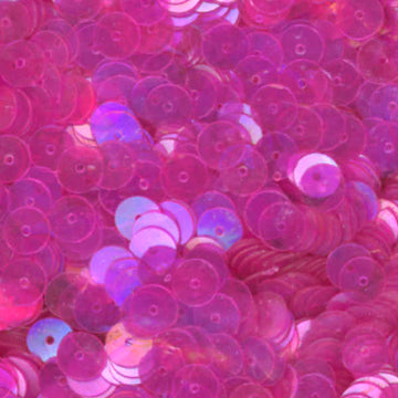 6mm Flat Iridescent Medium Rose