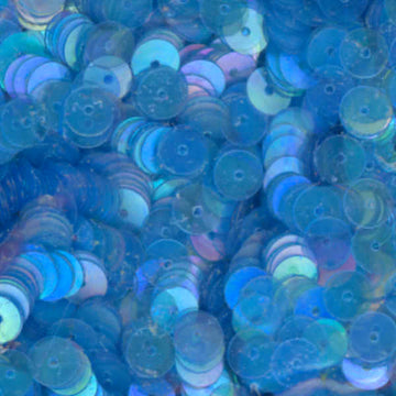 6mm Flat Iridescent Duck Wing Blue