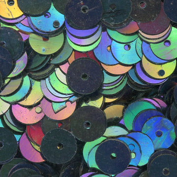 6mm Flat Iridescent Black
