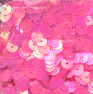 6mm Flat Iridescent Dark Pink 100 Grams