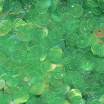 6mm Flat Iridescent Green Apples 100 Grams