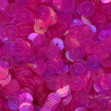6mm Flat Iridescent Deep Rose 100 Grams