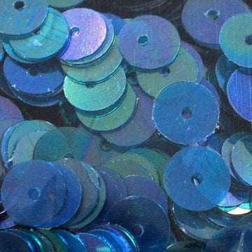 6mm Flat Iridescent Wild Peacock 100 Grams
