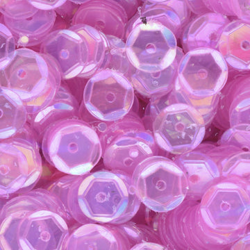 6mm Slightly Cupped Iridescent Light Rose