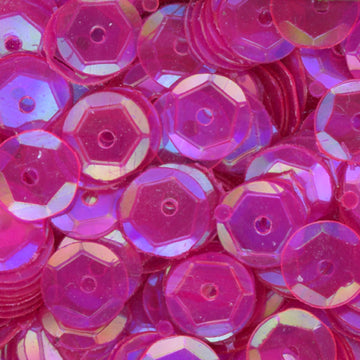6mm Slightly Cupped Iridescent Fuchsia Rose