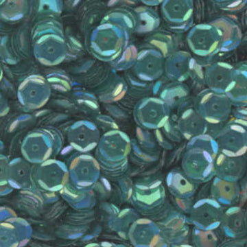 6mm Slightly Cupped Iridescent Dark Jasper 100 Grams