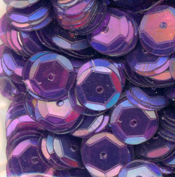 8mm Slightly Cupped Iridescent Dark Orchid