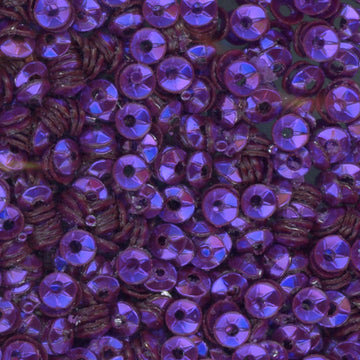 3mm Fully Cupped Metallic Grape 100 Grams