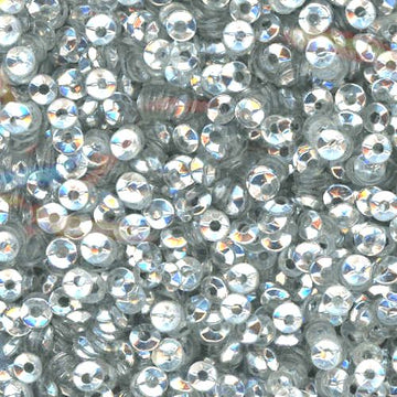 3mm Fully Cupped Metallic Silver 100 Grams